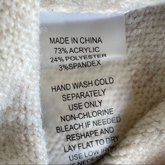 Vince Camuto Crewneck Pullover Sweater Womens XS Oatmeal - Picture 9 of 9